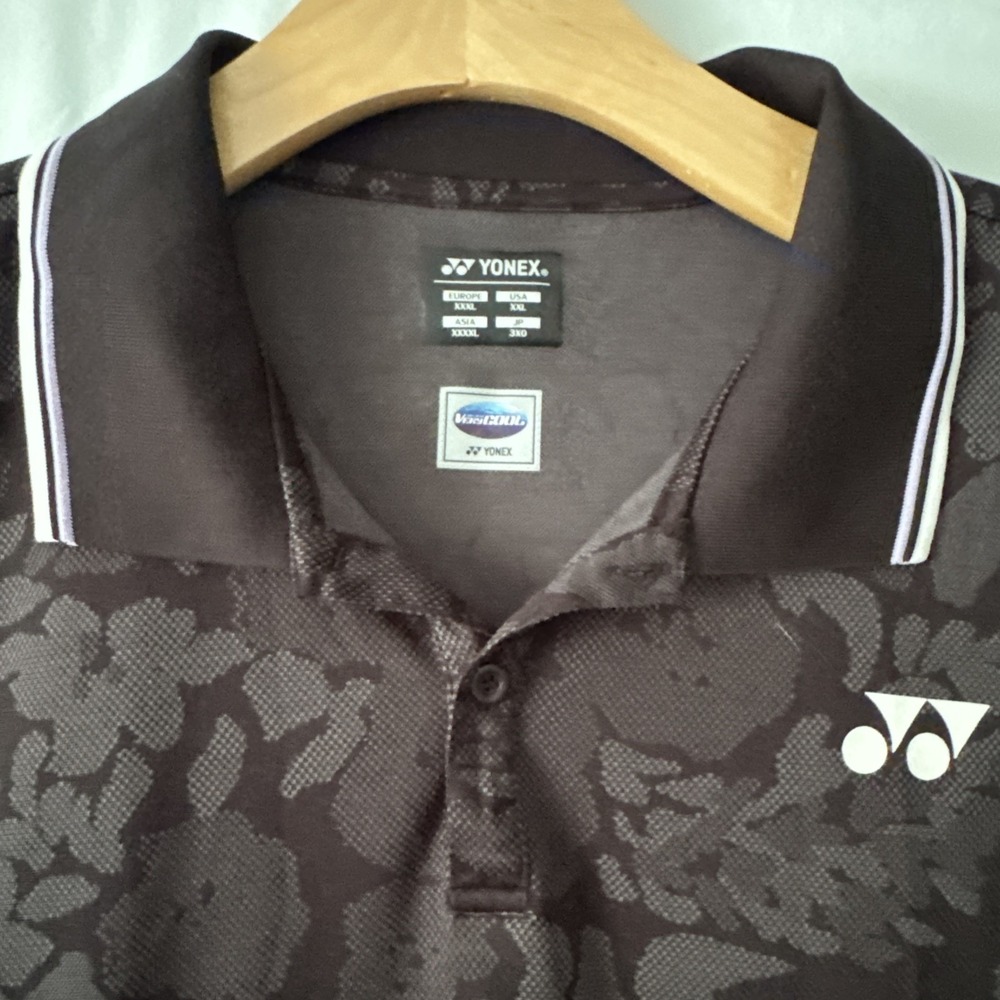 Yonex Very Cool Dry Polo Shirt Mens XXL BLACK Performance Tennis Golf